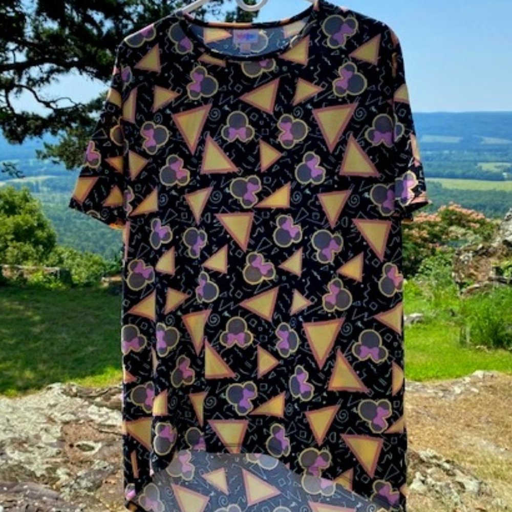 LuLaRoe Minnie Mouse Hi Low Night/Day Shirt XXS